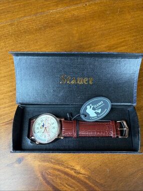 Stauer Moon Phase Rose Gold Finished Watch 20390